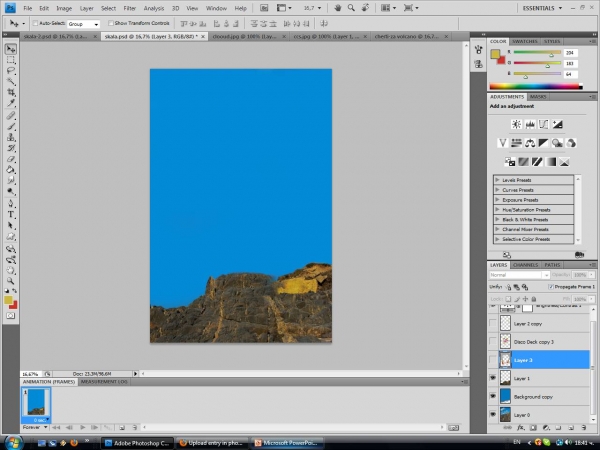 Creation of Volcano: Step 1